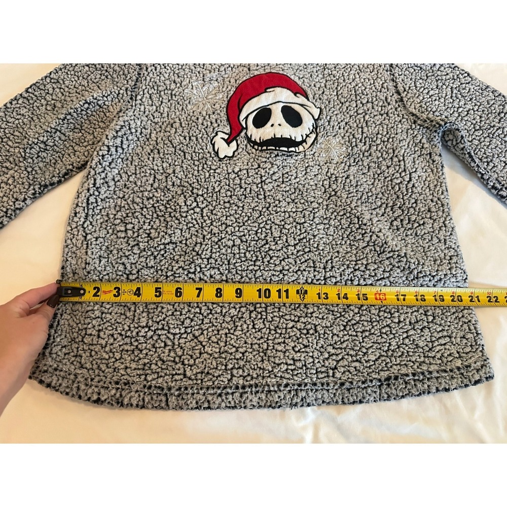 Disney Nightmare Before Christmas Jack Skellington Sherpa Fleece Pajama Top M - Picture 7 of 7
